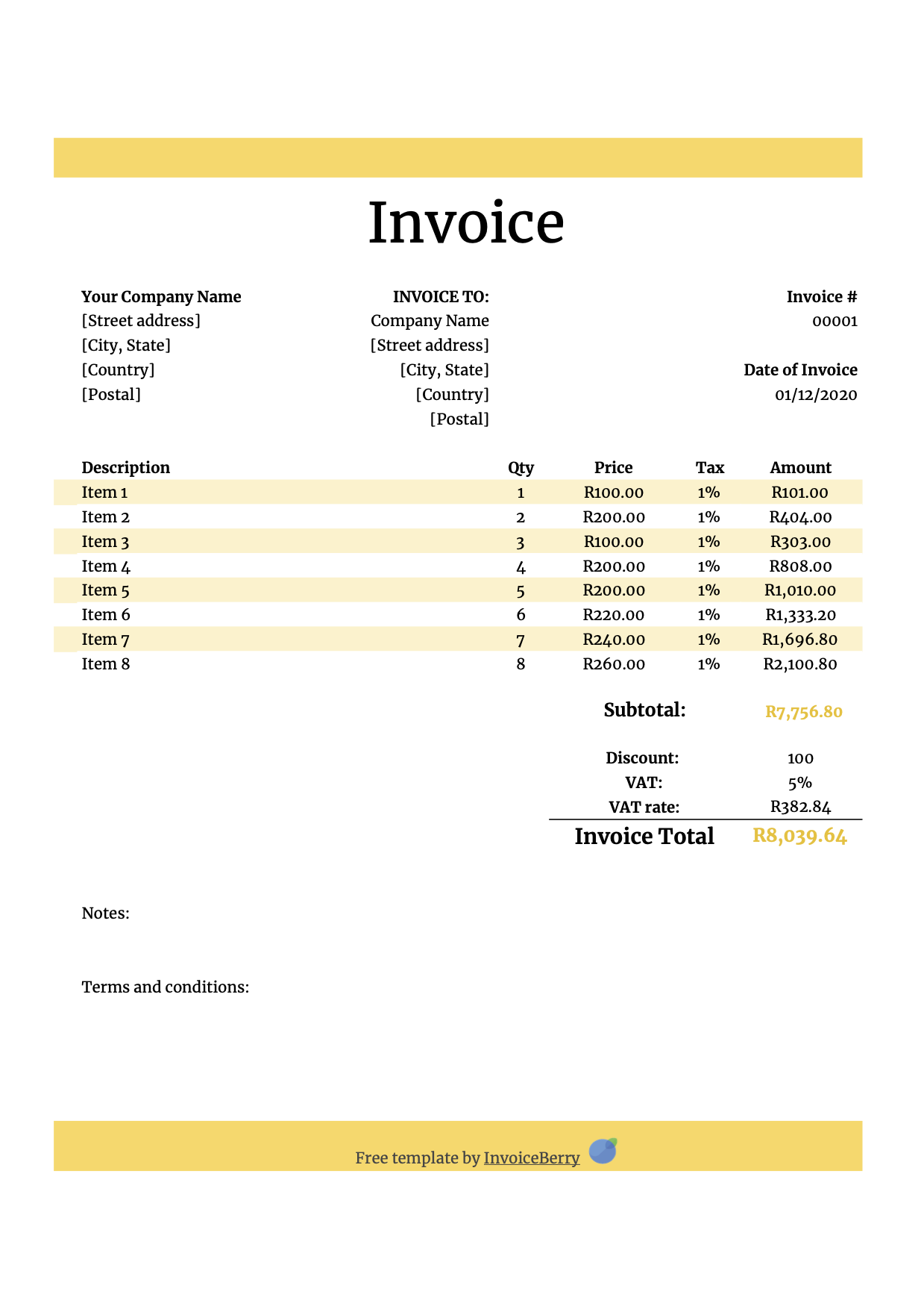 Google Sheet Invoice Template (3)